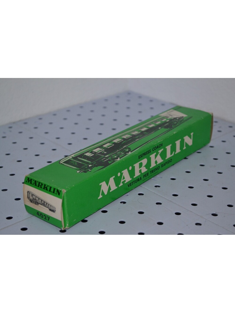 Vintage Marklin HO Gauge 4027 DB Blue Express Coach - Picture 12 of 14
